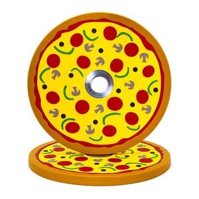 Fringe Sport 10lb Pair Pizza Bumper Plates (Pairs) / Weightlifting Plates/Gift Idea for Athletes and Lifters