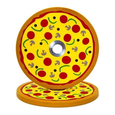 Fringe Sport 10lb Pair Pizza Bumper Plates (Pairs) / Weightlifting Plates/Gift Idea for Athletes and Lifters