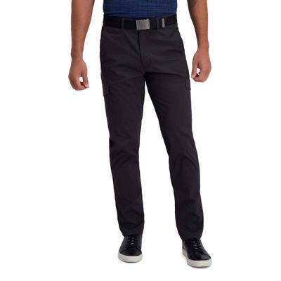 Haggar Mens The Active Series Performance Straight Fit Regular and Big & Tall Sizes Pants, Slate Gray, 38W x 30L US