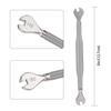 QKURT 3 Pack of Bike Spoke Wrench Kit, Forged Steel Bike Rim Correct Tool Bicycle Spoke Tool-Grey view 2