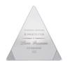 Ravanox Personalized 3 1/8" Crystal Pyramid Award, Custom Engraved Glass Award Statue for Employee Appreciation, Recognition, Service, Retirement view 1