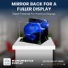 Acrylic Display Case for Baseball Batting Helmet Premium Baseball Display Case with Black Base and Polished Edges Durable Display Cases for Collectibles .Dim:12.25" L x 10" W x 10.5" H (V22) view 2