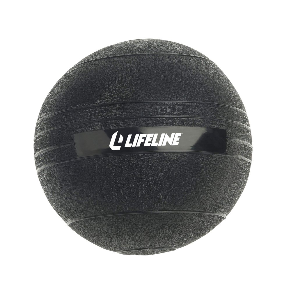 Lifeline Fitness Weighted Slam Ball - Easy to Grip Slam Ball for Home Gym and HIIT Workouts - 8 lb.