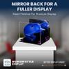 Acrylic Display Case for Baseball Batting Helmet Premium Baseball Display Case with Black Base and Polished Edges Durable Display Cases for Collectibles .Dim:12.25" L x 10" W x 10.5" H (V22) view 2