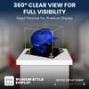 Acrylic Display Case for Baseball Batting Helmet Premium Baseball Display Case with Black Base and Polished Edges Durable Display Cases for Collectibles .Dim:12.25" L x 10" W x 10.5" H (V22) view 2