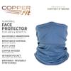 Copper Fit Unisex Adult Guardwell Face Cover and Neck Gaiter, Blue view 2