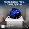 Acrylic Display Case for Baseball Batting Helmet Premium Baseball Display Case with Black Base and Polished Edges Durable Display Cases for Collectibles .Dim:12.25" L x 10" W x 10.5" H (V22) view 2