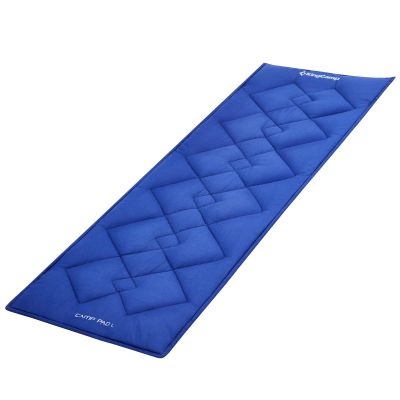 KingCamp Cot Mattress, Portable Lightweight Camping Sleeping Mat Soft Comfortable Non-Slip Cot Pad for Camp Cot, RV Bunk & Twin Beds (80" x 30" x 1.2", Navy)