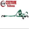 1 Inch x 6 Ft 3 Point Cam Buckle Tie Down, S Hook On Fixed End, Adjustable Strap Has A Sliding S Hook (Green) view 3