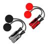 2PCS Ropeless Jump Rope Weighted,Adjustable Cordless Rope Skipping Wireless Jumping Rope for Indoor/Outdoor Fitness Boxing Training WOD MMA (Red+Grey) view 1