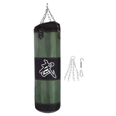 Unfilled Punching Bag, Boxing Set with Ceiling Hook Steel Chain Hand Wraps for Home Gym Muay Thai, MMA, Taekwondo Martial Arts Training