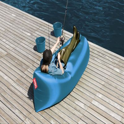 Fatboy Lamzac The Original Version 3 Inflatable Lounger with Carry Bag, Sky Blue
