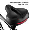 Roguoo Bike Seat, Most Comfortable Bicycle Seat Dual Shock Absorbing Memory Foam Waterproof Bicycle Saddle Bike Seat Replacement with Refective Tape for Mountain Bikes, Road Bikes view 4