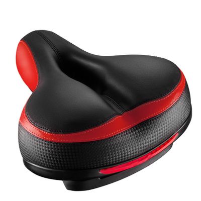 Roguoo Bike Seat, Most Comfortable Bicycle Seat Dual Shock Absorbing Memory Foam Waterproof Bicycle Saddle Bike Seat Replacement with Refective Tape for Mountain Bikes, Road Bikes