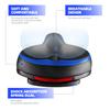 Roguoo Bike Seat, Most Comfortable Bicycle Seat Dual Shock Absorbing Memory Foam Waterproof Bicycle Saddle Bike Seat Replacement with Refective Tape for Mountain Bikes, Road Bikes view 2