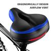 Roguoo Bike Seat, Most Comfortable Bicycle Seat Dual Shock Absorbing Memory Foam Waterproof Bicycle Saddle Bike Seat Replacement with Refective Tape for Mountain Bikes, Road Bikes view 4