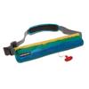 Inflatable Life Jacket-Manual Pull. Ages 16+ Life Vest Fanny Pack PFD. US Coast Guard Approved CO2 Included Unisex Belt Pack Manual Inflatable Life Jacket Adjustable-Bombora Tidal (Rasta) view 1