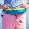 Inflatable Life Jacket-Manual Pull. Ages 16+ Life Vest Fanny Pack PFD. US Coast Guard Approved CO2 Included Unisex Belt Pack Manual Inflatable Life Jacket Adjustable-Bombora Tidal (Rasta) view 3