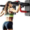 Pull Up Bars Wall Mounted Multi-Grip Chin-up Station Home Gym Exercise Workout Equipment Strength Training Equipment Fitness Equipment Single Parallel Bars for Walls (Color : Black) view 2