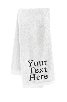 Personalized Fitness Towel (16"x26", 14"x32") - Add Your Embroidered Name, Monogram or Logo - Custom Gym Hand Towels for Workout, Yoga, Golf, Tennis, Camping