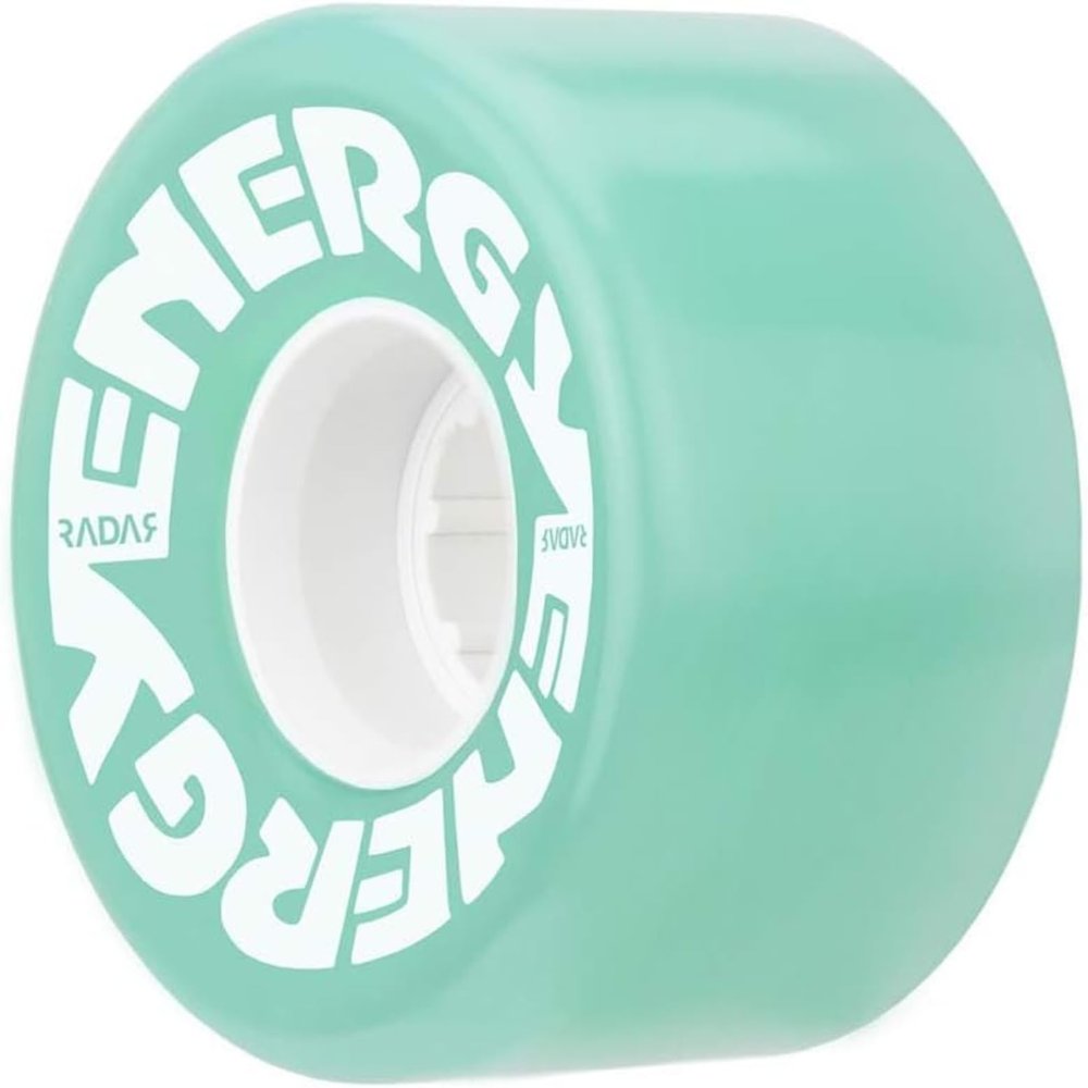 Riedell Radar Energy 57 - Roller Skate Wheels - 4 Pack of 78A 31mm x 57mm Quad Skate | Aqua