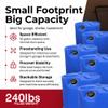 Legacy Food Storage Stackable Emergency Water Storage Container, Long Term 30 Gallon Water Tank with Water Treatment Drops, for Camping, Prepping, Survival, 21.25H, 19.5W, 24.5D - 1 Tank view 3