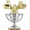 Crown Awards Arm Wrestling Trophy, 10.25" Silver Cup Arm Wrestling Trophies Includes Free Engraving, 10 Pack Prime view 1