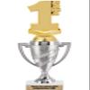Crown Awards 1st Place Trophy, 11" Silver Cup 1st Place Trophies Includes Free Engraving, 5 Pack Prime view 1