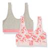 Calvin KleinGirlsModern Cotton Bralette, Singles and Multipack2 Pack- Grey/Pink CamouflaugeSmall view 1