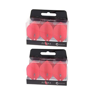 LSTYLE L1 Standard Dart Flights  PRO  Red  2 Sets  Pre-Molded