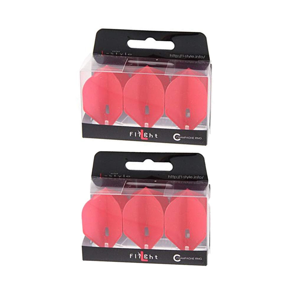 LSTYLE L1 Standard Dart Flights  PRO  Red  2 Sets  Pre-Molded