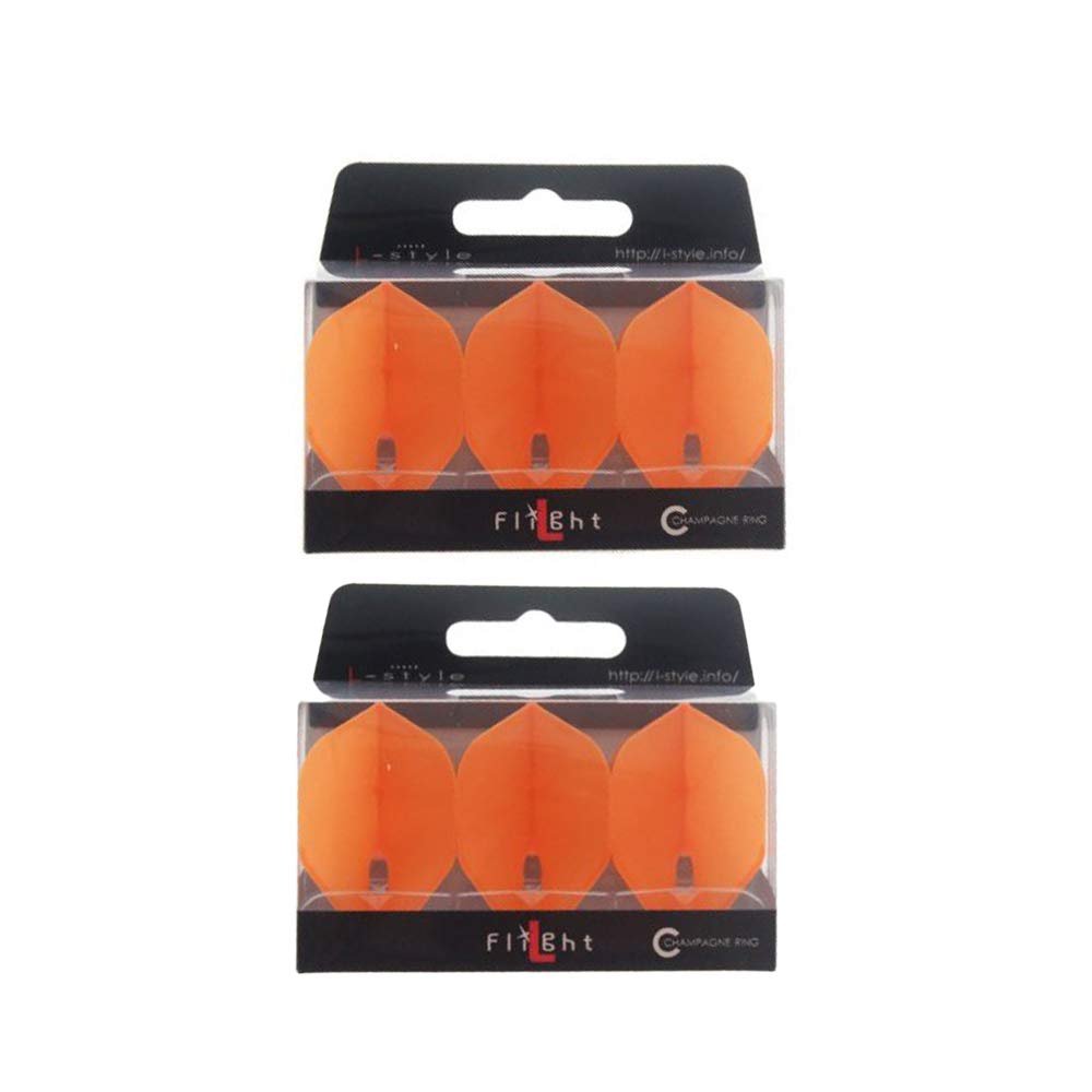LSTYLE L1 Standard Dart Flights  PRO  Orange  2 Sets  Pre-Molded