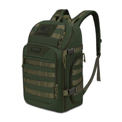 MOSISO 30L Military Tactical Backpack for Men, Army Backpack Military Daypack 3 Day Assault Pack Hiking Rucksack Bug Out Bag, Army Green