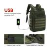 MOSISO 30L Military Tactical Backpack for Men, Army Backpack Military Daypack 3 Day Assault Pack Hiking Rucksack Bug Out Bag, Army Green view 3