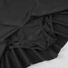 Oyolan Kids Girls Long Sleeves Mock Neck Tulle Splice Cut Out Back Roller Ice Figure Skating Dress Dancewear Black 10 view 4