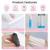 50 Pieces Compressed Towels Tablets, Portable Disposable Cotton Hypoallergenic Dehydrated Expandable Compressed Face Towels Travel Washcloths Coin Tissues for Home Beauty and Outdoors Hiking Camping view 4