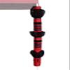 ezSTOW Canopy Organizer, Red - Organize Your Awning, Drink Holder, Paper Towel Storage, Sunscreen Pockets, Trash Bags, Attach to Tree, Outdoor, Hunting, Ballgame, Camping, Baseball, Soccer, Track view 1