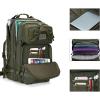 MOSISO 50L Tactical Backpack, Large Men 3 Day Assault Rucksack Military Daypack,Army Green view 2