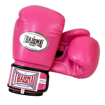Thaismai Muay Thai Style Boxing Gloves Polyurethane Synthetic Leather Material Pink Color (14)