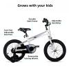 JOYSTAR Boys Bike 14 Inch Kids Bike with Training Wheels for Ages 3 4 5 Years Old Boys and Girls, Toddler Bike with Handbrake for Early Rider, Silver view 2