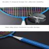 Badminton Racket for Children 1 Pair, Nylon Alloy Durable Badminton Racquet Set for Kids Indoor/Outdoor Sport GameIncluding 4 Badminton and 2 Table Tennis (Blue) view 3
