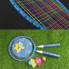 Badminton Racket for Children 1 Pair, Nylon Alloy Durable Badminton Racquet Set for Kids Indoor/Outdoor Sport GameIncluding 4 Badminton and 2 Table Tennis (Blue) view 4
