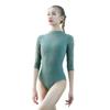 119141030 Baiwu Lace Fashion Dancewear Sleeve Ballet Leotard (Green, S) view 2