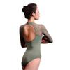 119141030 Baiwu Lace Fashion Dancewear Sleeve Ballet Leotard (Green, M) view 1