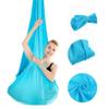 Dioche Aerial Hammock 2.8M Yoga Swing Set, Antigravity Yoga Inversion Exercises, Improved Flexibility & Core Strength - Sky Blue Nylon view 2