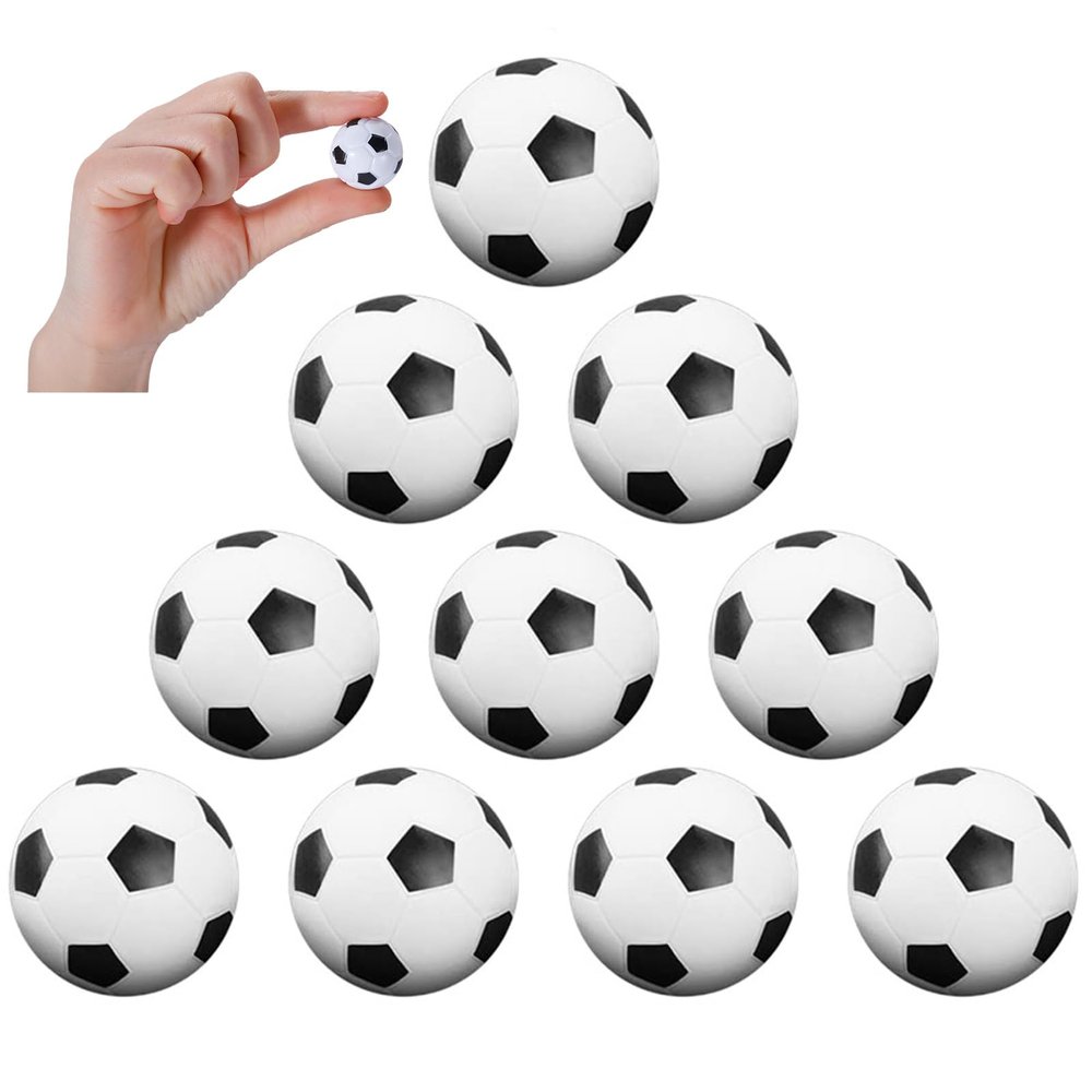 CIGOCIVI 10-Pack Foosballs Table Games Replacement Balls Mini Tabletop Soccer Balls Party Favors Decorations Christmas Toys Gifts for Kids (1in/26mm)
