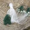 Completed Fishing Net,1m x 20m 3 Fingers Fishing Net with - Fish Trap Monofilament Small Mesh - Great Fishing Gear Anglers (White) view 2