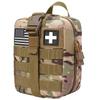 TANSOLE TAN SOLE ifak pouch first aid kit bag empty molle tactical medical pouch plate carrier medic rescue bag EMT first med pouches (CP) view 1