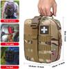 TANSOLE TAN SOLE ifak pouch first aid kit bag empty molle tactical medical pouch plate carrier medic rescue bag EMT first med pouches (CP) view 2