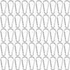 50pcs Small Carabiner Clips Mini Aluminum Carabiner Clip Keychain Bulk Hook Pack Carabeaner D Shape Hook Keychain for Home Hiking, Silver